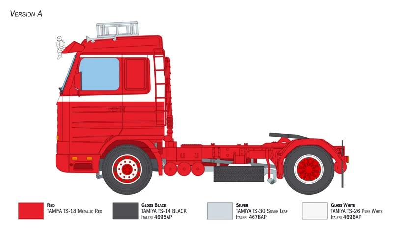 Italeri 1/24 Scania R143m 500 Streamline 4x2 Model Kit — official product photo 3