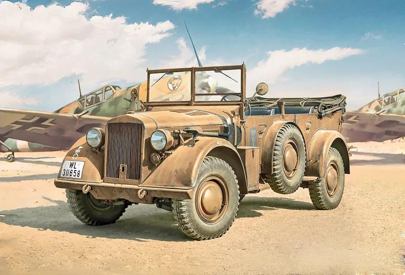 Italeri 1/35 Kfz 12 Horch 901 Typ 40 Fruhen Ausf Model Kit — official product photo 1