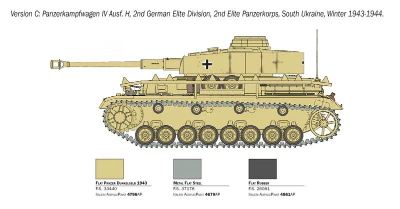 Italeri 1/35 Pz Kpfw IV Ausf H Model Kit — official product photo 5