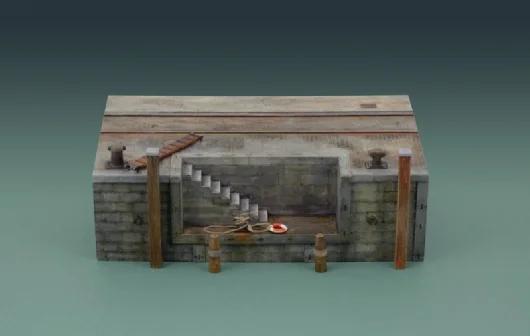Italeri 1/35 Dock Stairs Model Kit — box art