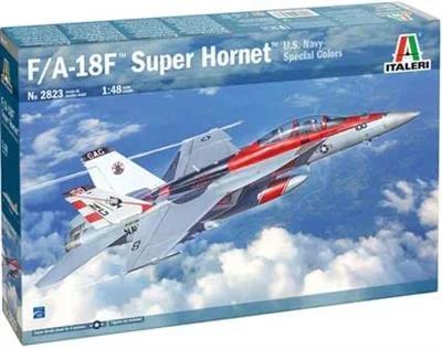 Italeri 1/48 A-18F F Super Hornet Usn Spec Color Model Kit — box art