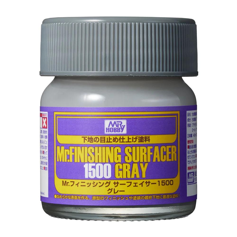Mr. Hobby Mr. Finishing Surfacer 1500 Gray (SF289) 40 ml — official product photo 1