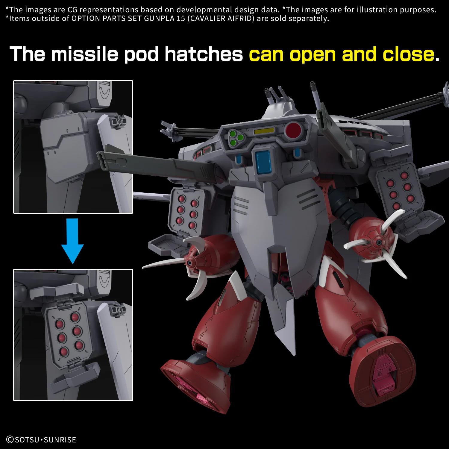 Bandai Option Parts 15 Cavalier Alfried Model Kit — official product photo 4