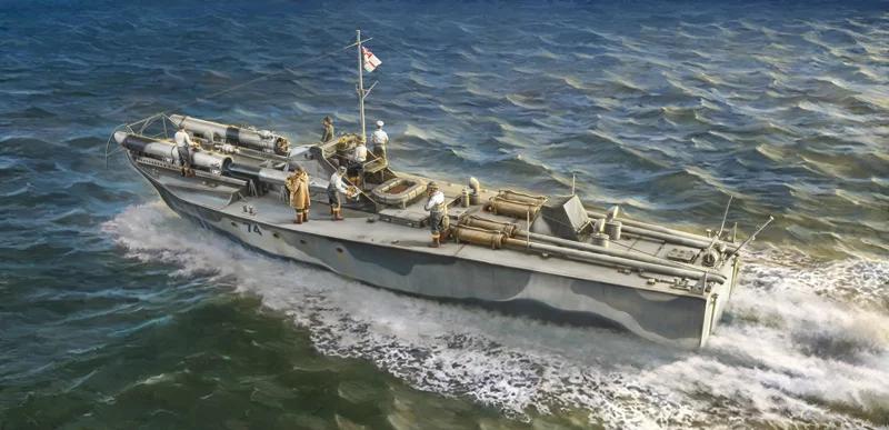 Italeri 1/35 Vosper 74 Torpedo Boat W Crew Model Kit — official product photo 1