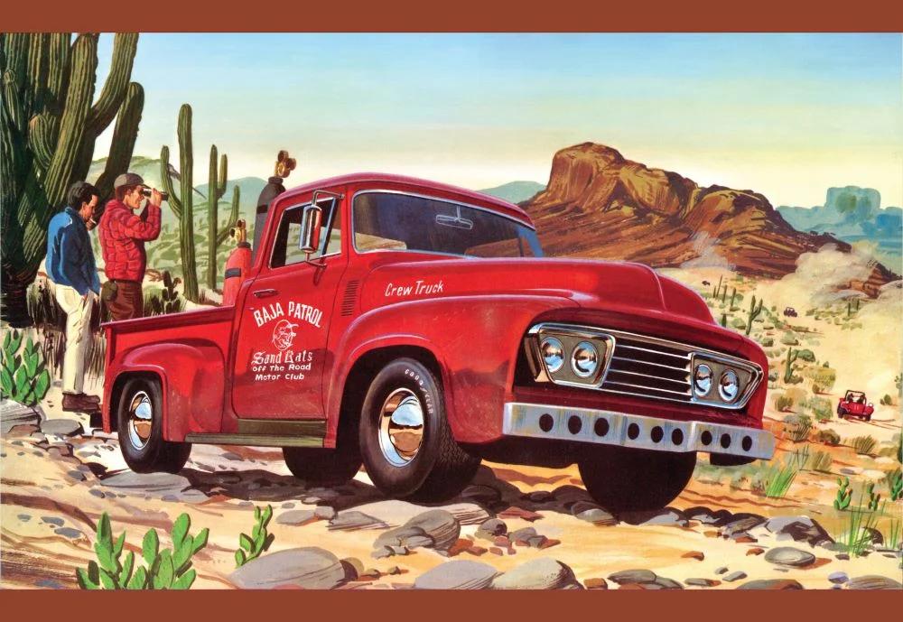 AMT 1/25 53ford Pu Baja Patrol Model Kit — box art