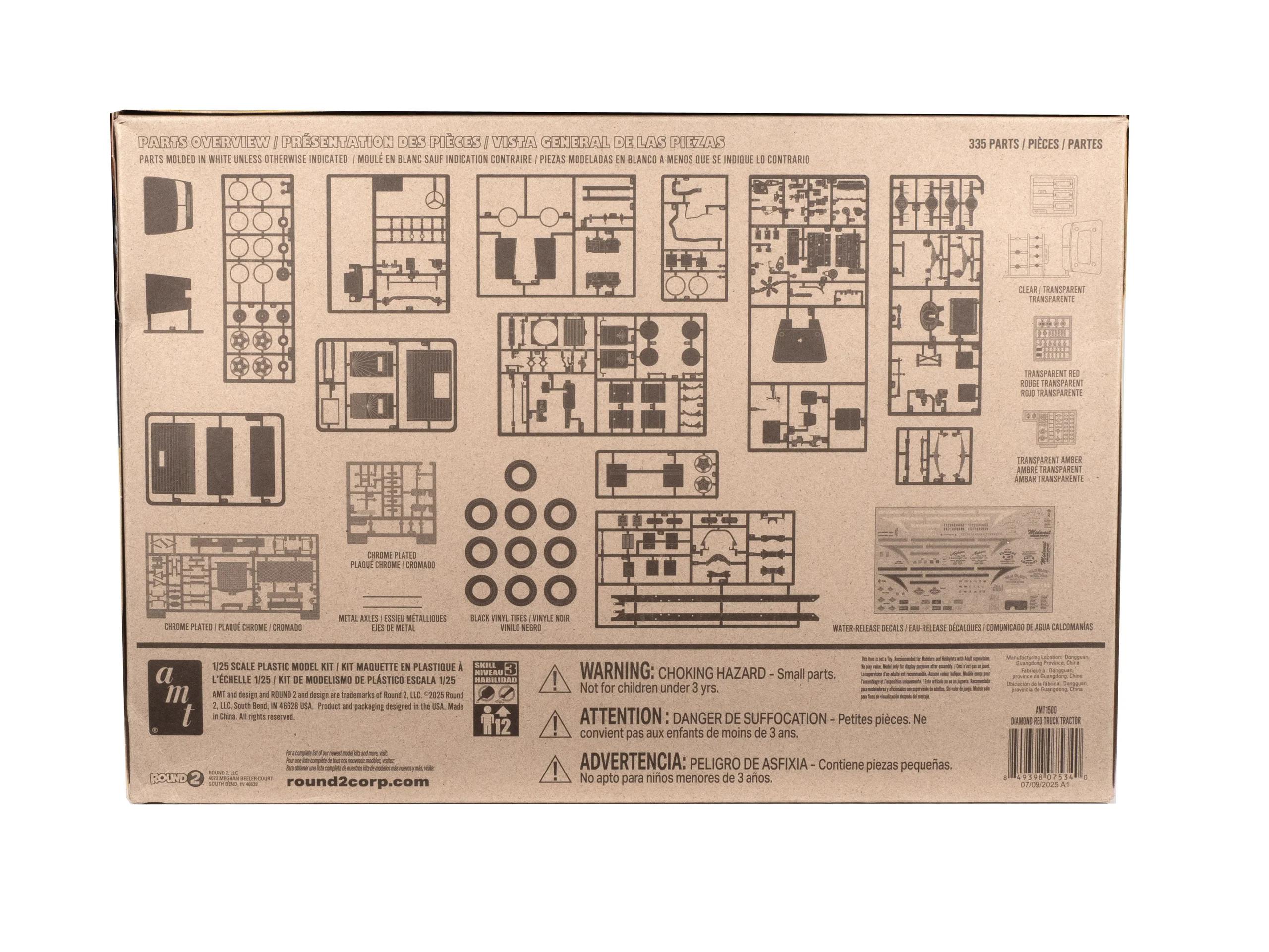 AMT 1/25 Diamond Reo Truck Tractor Model Kit — official product photo 2