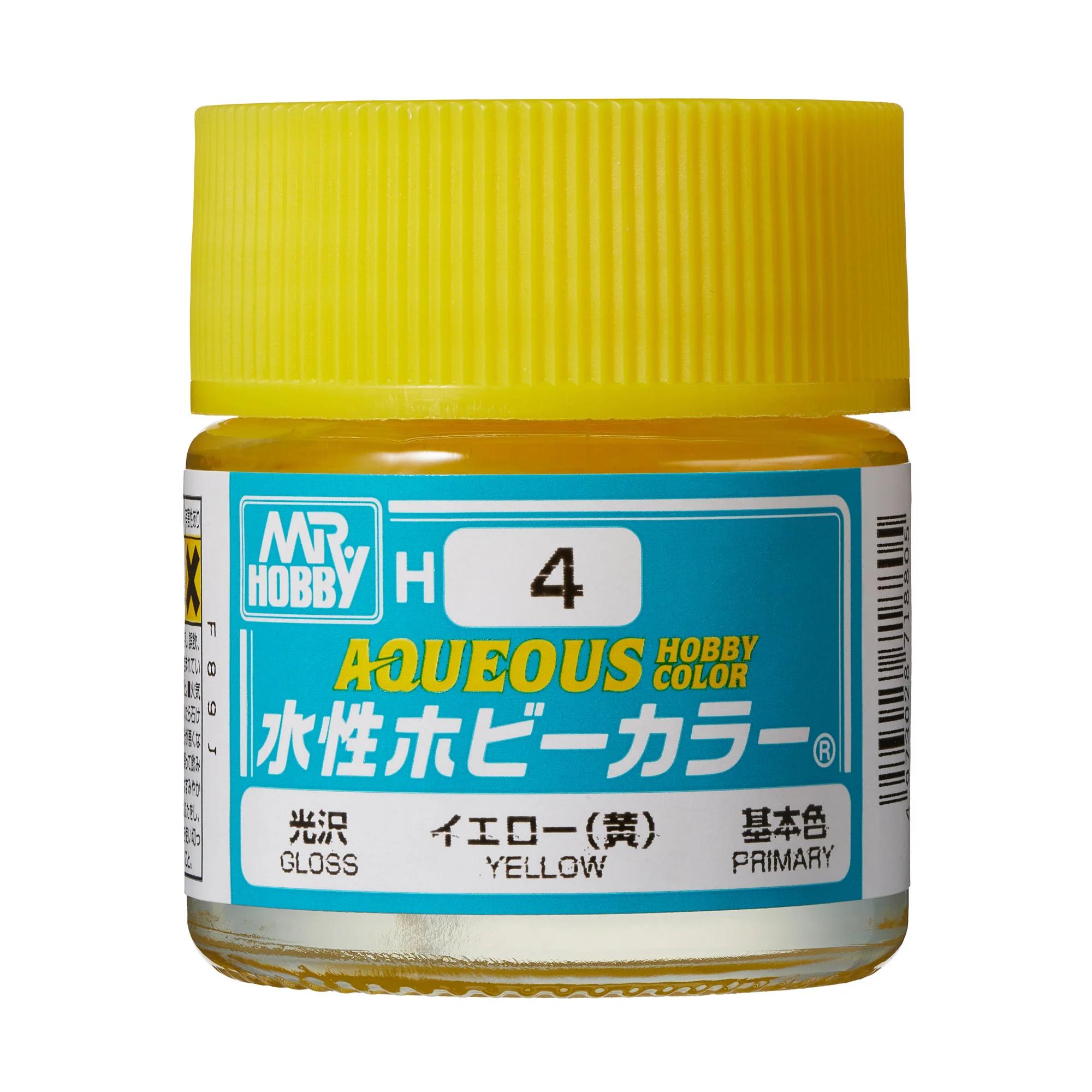Mr. Hobby Aqueous Hobby Color Yellow (H4) 10 ml — official product photo 1