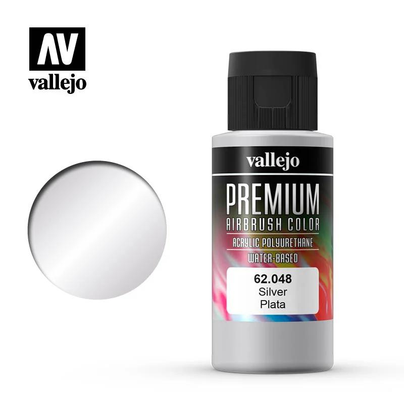 Vallejo Premium Color Metallic Silver 60ml — product photo
