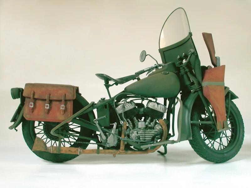 Italeri US Army WWII Motorcycle 1 9 Model Kit — official product photo 5