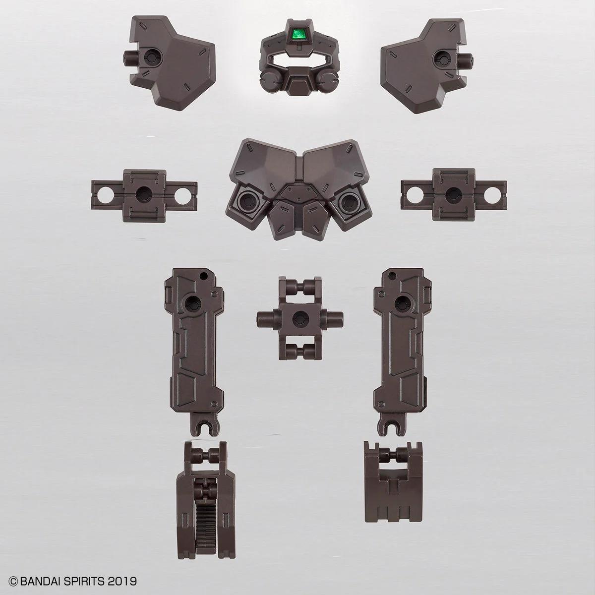 Bandai 1/144 30MM 16 Babiot Base Attack Dark Brown Model Kit — official product photo 1