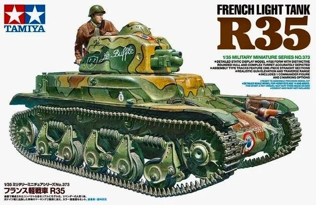 Tamiya 1/35 French Light Tank R35 Model Kit — box art