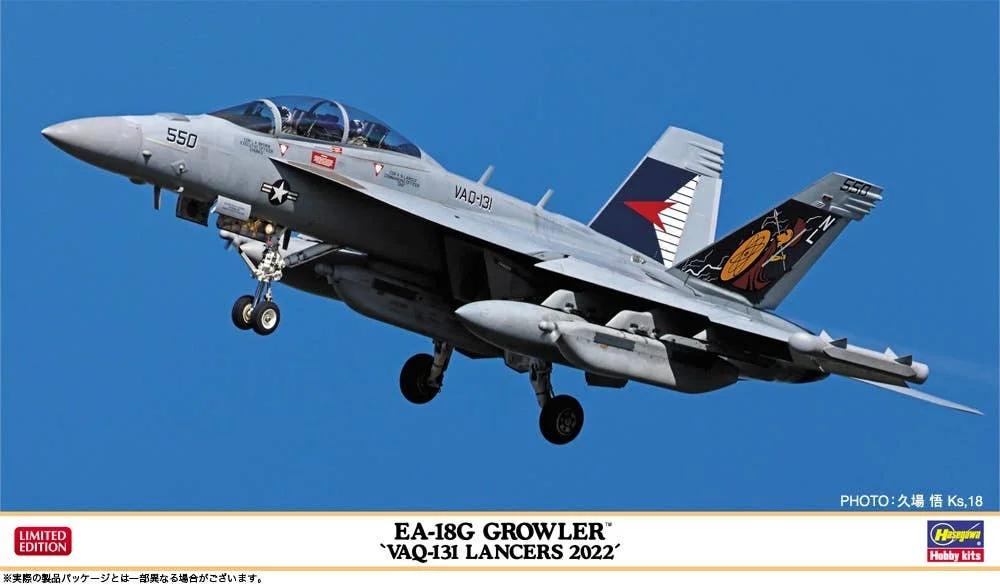 Hasegawa 1/72 EA-18G Growler Vaq-131 Lancers Model Kit — official product photo 1