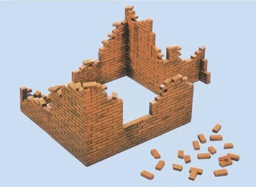 Italeri 1/35 Brick Walls Model Kit — box art