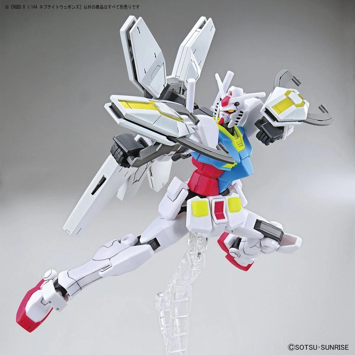 Bandai 1/144 HG Nepteight Weapons Build Divers Model Kit — official product photo 3