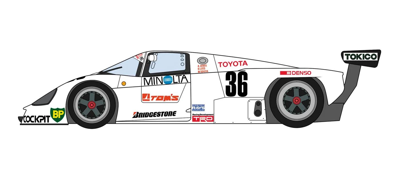 Hasegawa 1/24 Toyota 87c 1987 Shakedown Model Kit — official product photo 1