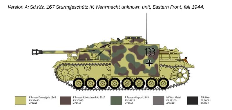 Italeri 1/35 Sturmgeschutz 4 Model Kit — official product photo 4