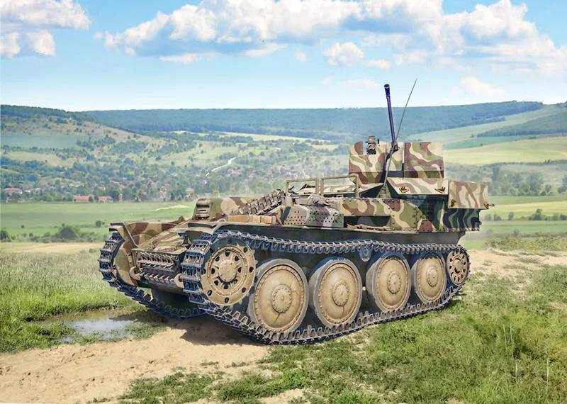 Italeri 1/35 SD Kfz 140 Flakpanzer 38 Gepard Model Kit — box art