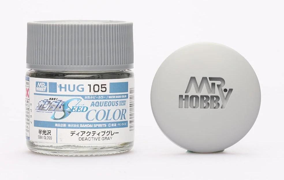 Mr. Hobby Aqueous Gundam Color HUG105 Deactive Gray (Semi-Gloss) 10ml — product photo