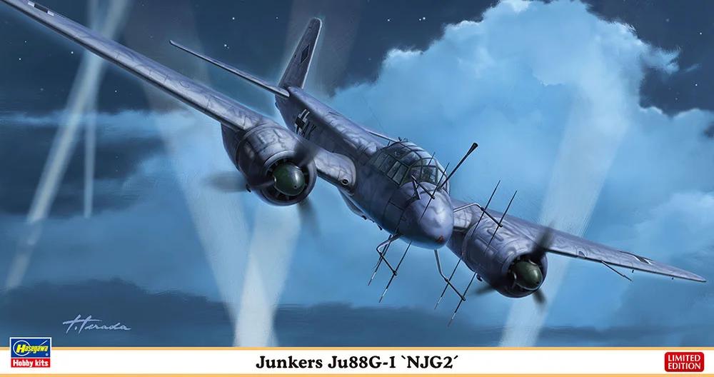 Hasegawa 1/72 Junkers Ju88g-1 Njg2 Model Kit — box art