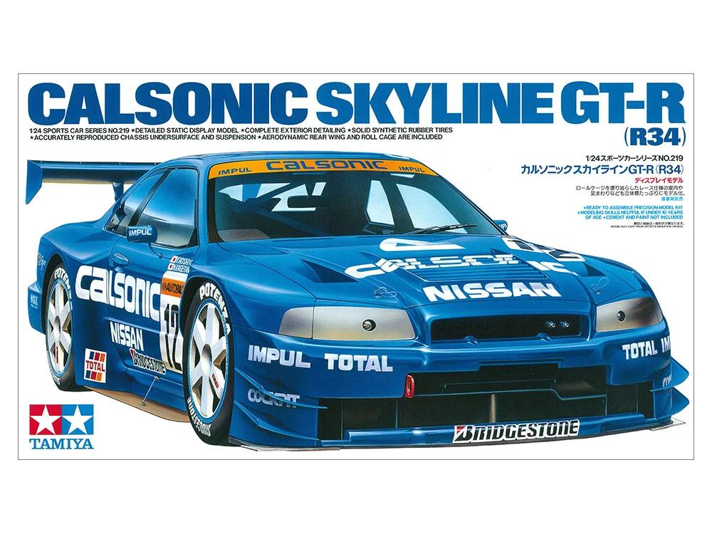 Tamiya 1/24 GT-R Calsonic Skyline Model Kit — official product photo 1