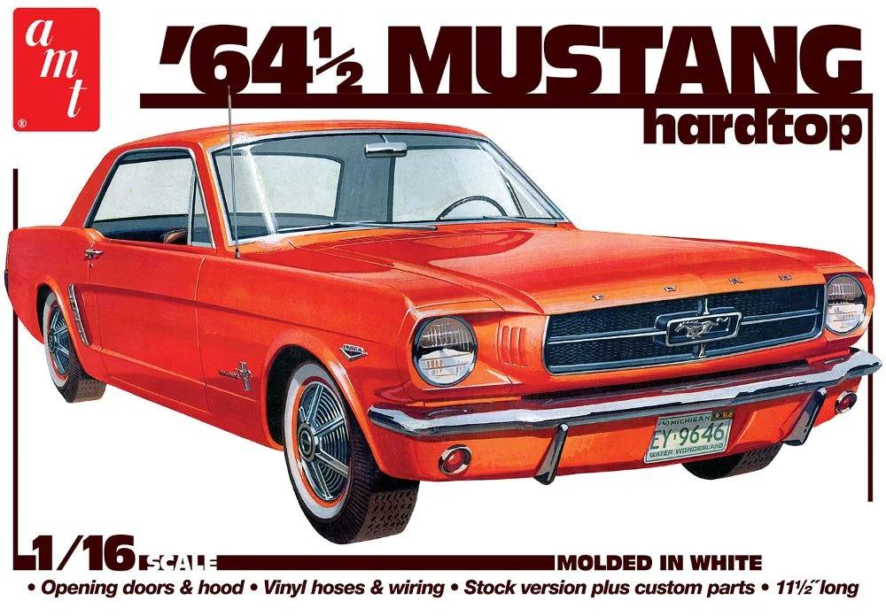 AMT 1/16 1964 1 2 Mustang Coupe 60th Annv Model Kit — box art