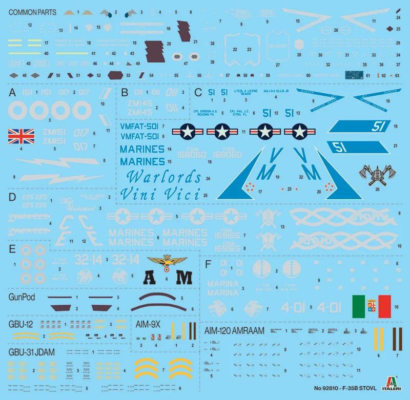 Italeri 1/48 F-35B Lightning II Model Kit — official product photo 2
