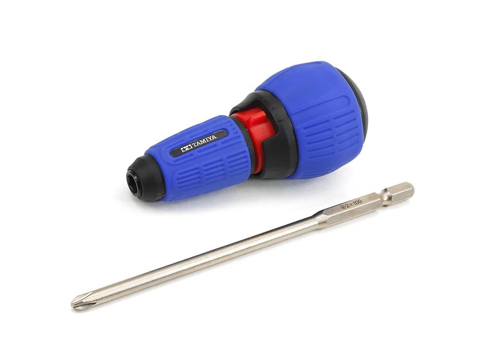Tamiya Ratcheting Screwdriver Pro W Bit L Model Kit — official product photo 1