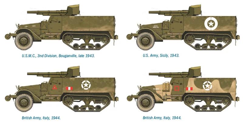 Italeri 1/72 M3 75mm Half Track Model Kit — official product photo 4