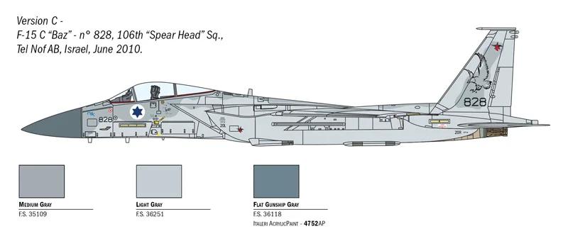 Italeri 1/72 F15c Eagle Aircraft Model Kit — official product photo 6