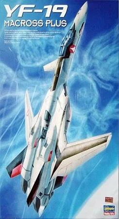 Hasegawa 1/48 Macross Plus Yf19 Advanced Fighter Model Kit — box art