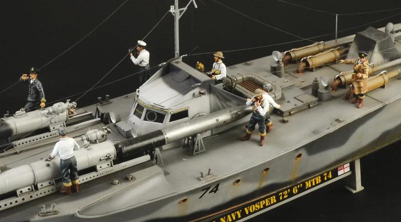 Italeri 1/35 Vosper 74 Torpedo Boat W Crew Model Kit — official product photo 6