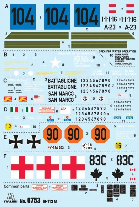 Italeri 1/35 M-113 Apc Model Kit — official product photo 2