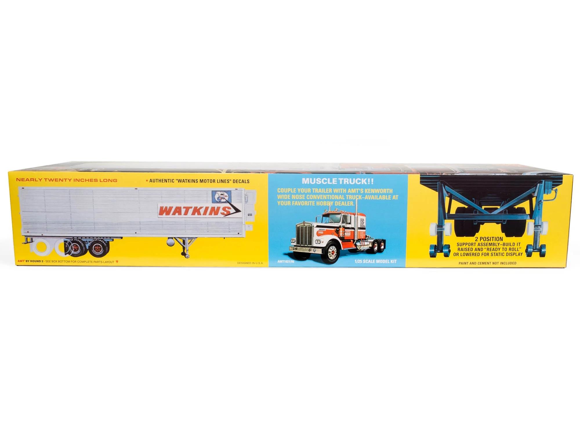 AMT 1/25 Fruehauf 40 Reefer Trailer Watkins Model Kit — official product photo 3