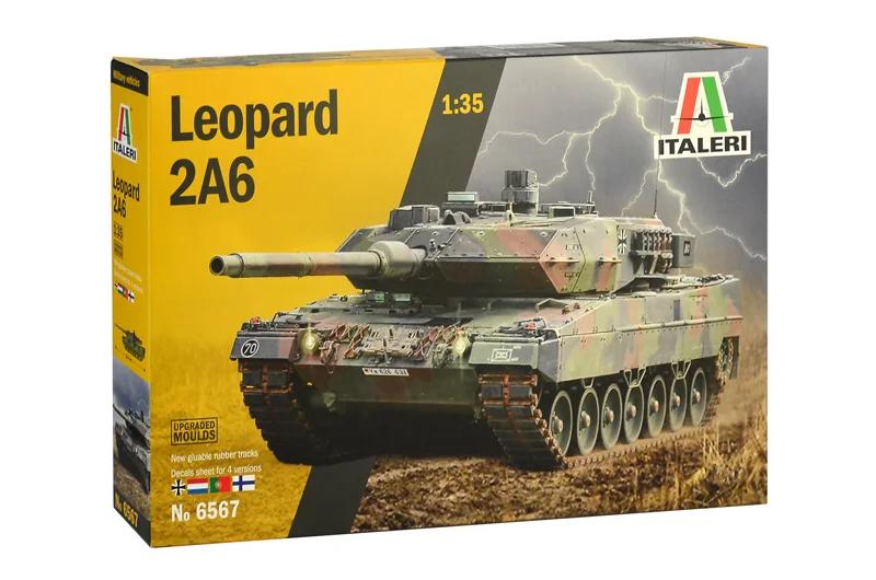 Italeri 1/35 Leopard 2a6 Model Kit — official product photo 1