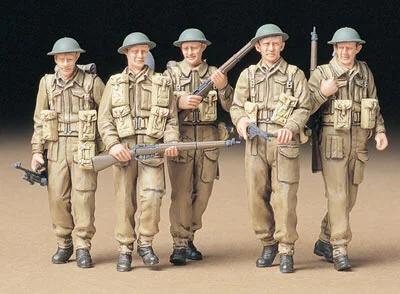 Tamiya British Infantry On Patrol Model Kit — box art