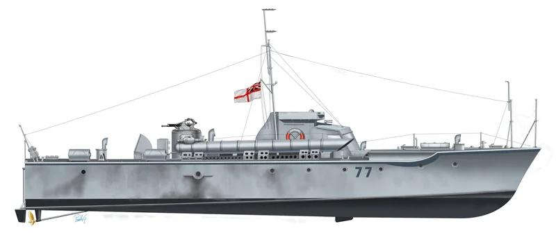 Italeri 1/35 Vosper 736 Mtb Model Kit — official product photo 3