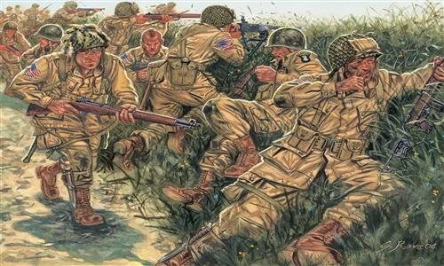 Italeri 1/72 Ww-ii U S Paratroopers Model Kit — official product photo 1