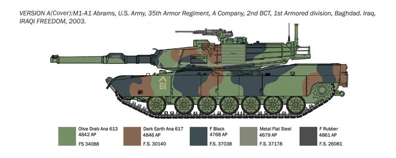 Italeri 1/35 War Thunder M1a1 Abrams Model Kit — official product photo 2
