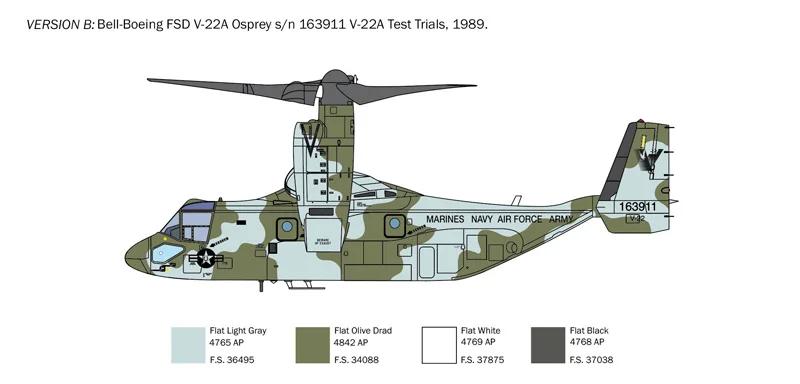 Italeri 1/72 V-22 Osprey Model Kit — official product photo 4