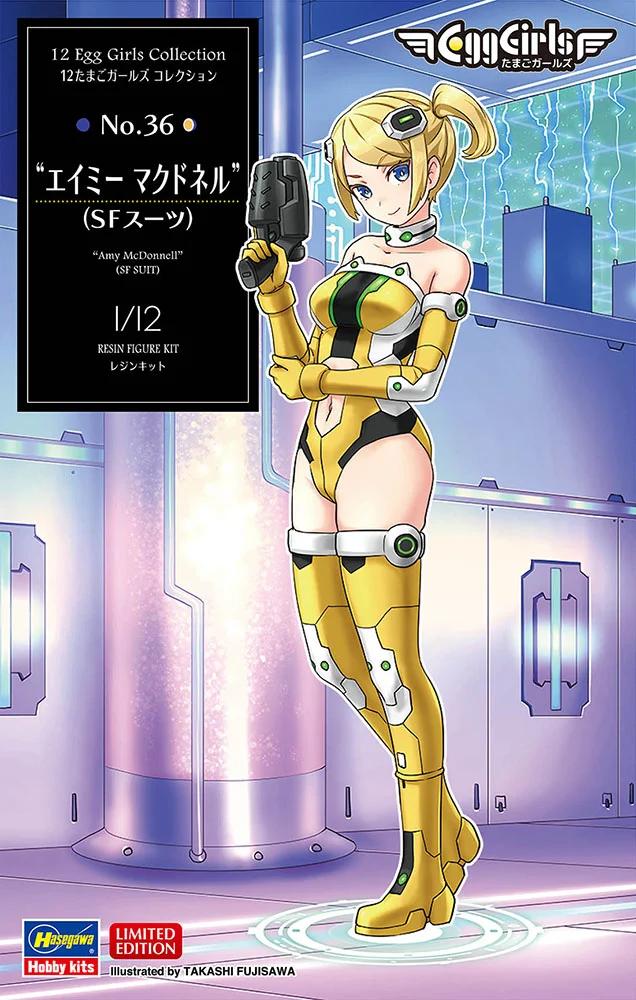 Hasegawa 1/12 Amy Mcdonnell 36 Egg Girl Model Kit — box art