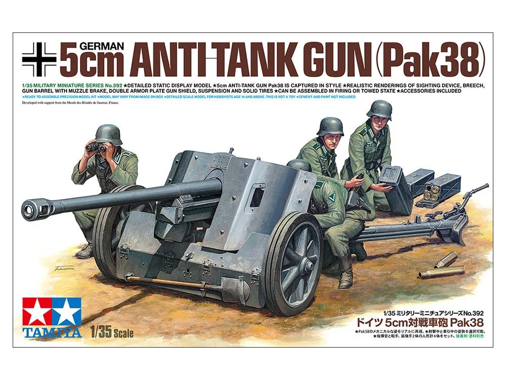 Tamiya 1/35 German Anti-tank Pak38 Model Kit — box art
