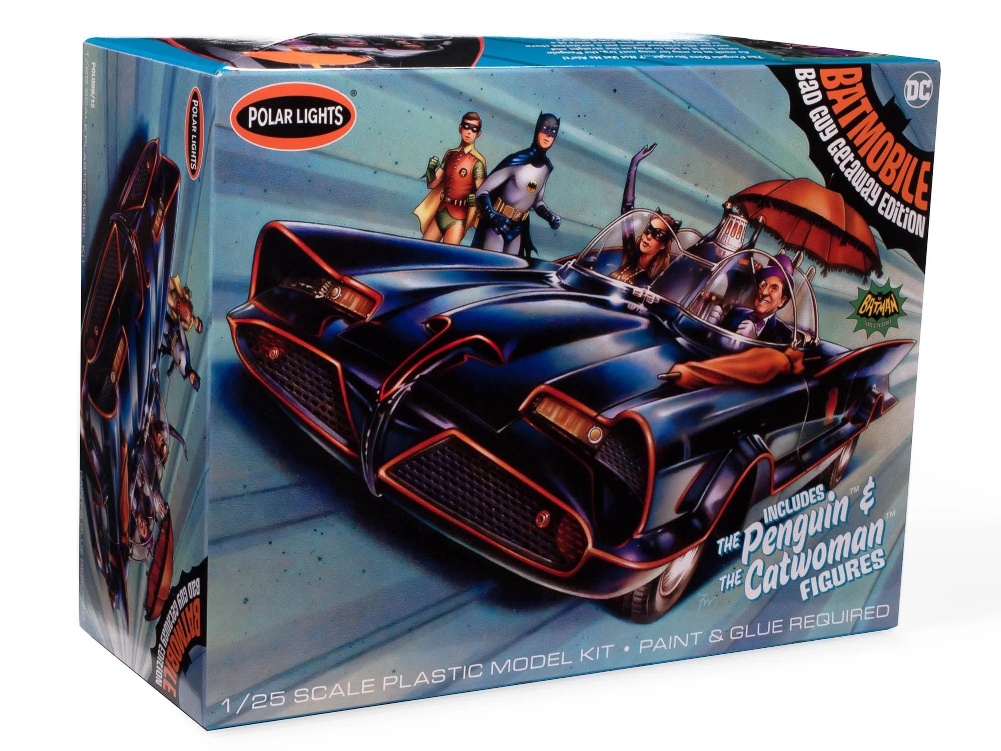 Polar Lights 1/25 1966 Batmobile W Catwoman Penguin Model Kit — official product photo 1