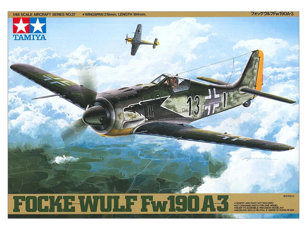 Tamiya 1/48 Focke Wulf Fw-190a-3 Model Kit — official product photo 1