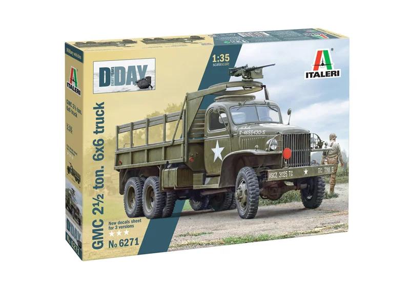Italeri 1/35 Gmc 2 5t 6x6 Truck 80th Anniv Dday Model Kit — official product photo 2