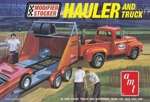 AMT 1/25 53 Ford Pickup Modified Stocked Model Kit — box art