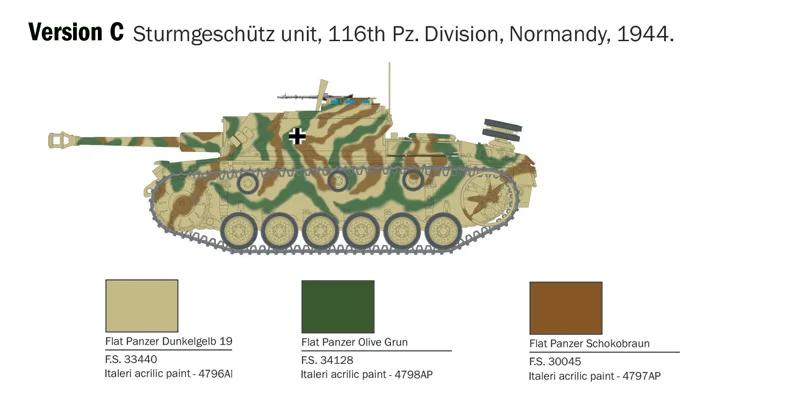 Italeri 1/56 Sturmgeschutz III Model Kit — official product photo 4
