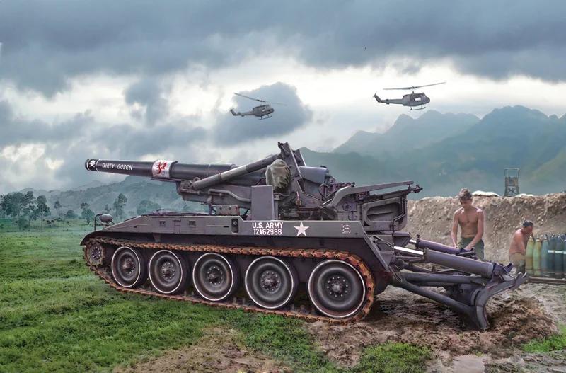 Italeri 1/35 M110a1 Self Propelled Howitzer Model Kit — box art