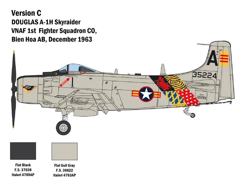 Italeri 1/48 A-1H Skyraider Model Kit — official product photo 5