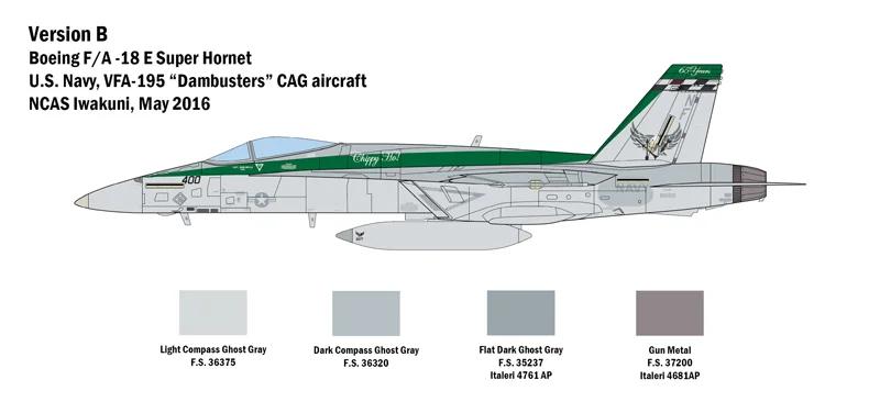 Italeri 1/48 A-18E F Super Hornet Model Kit — official product photo 4