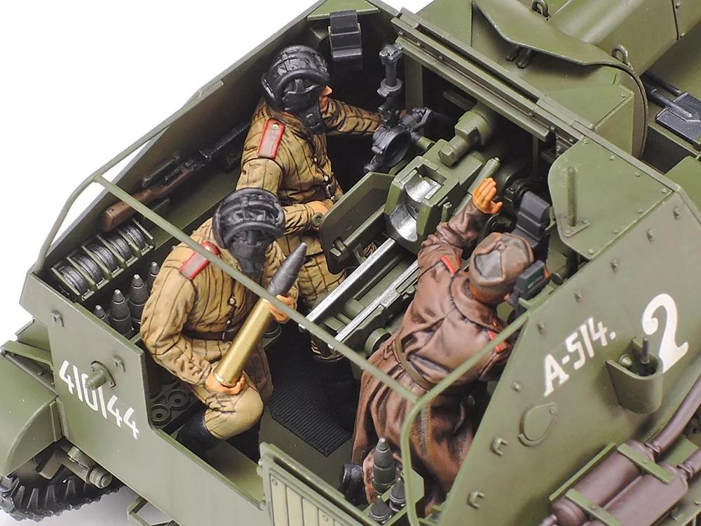 Tamiya 1/35 S-P Russian Gun Su-76m Model Kit — official product photo 2